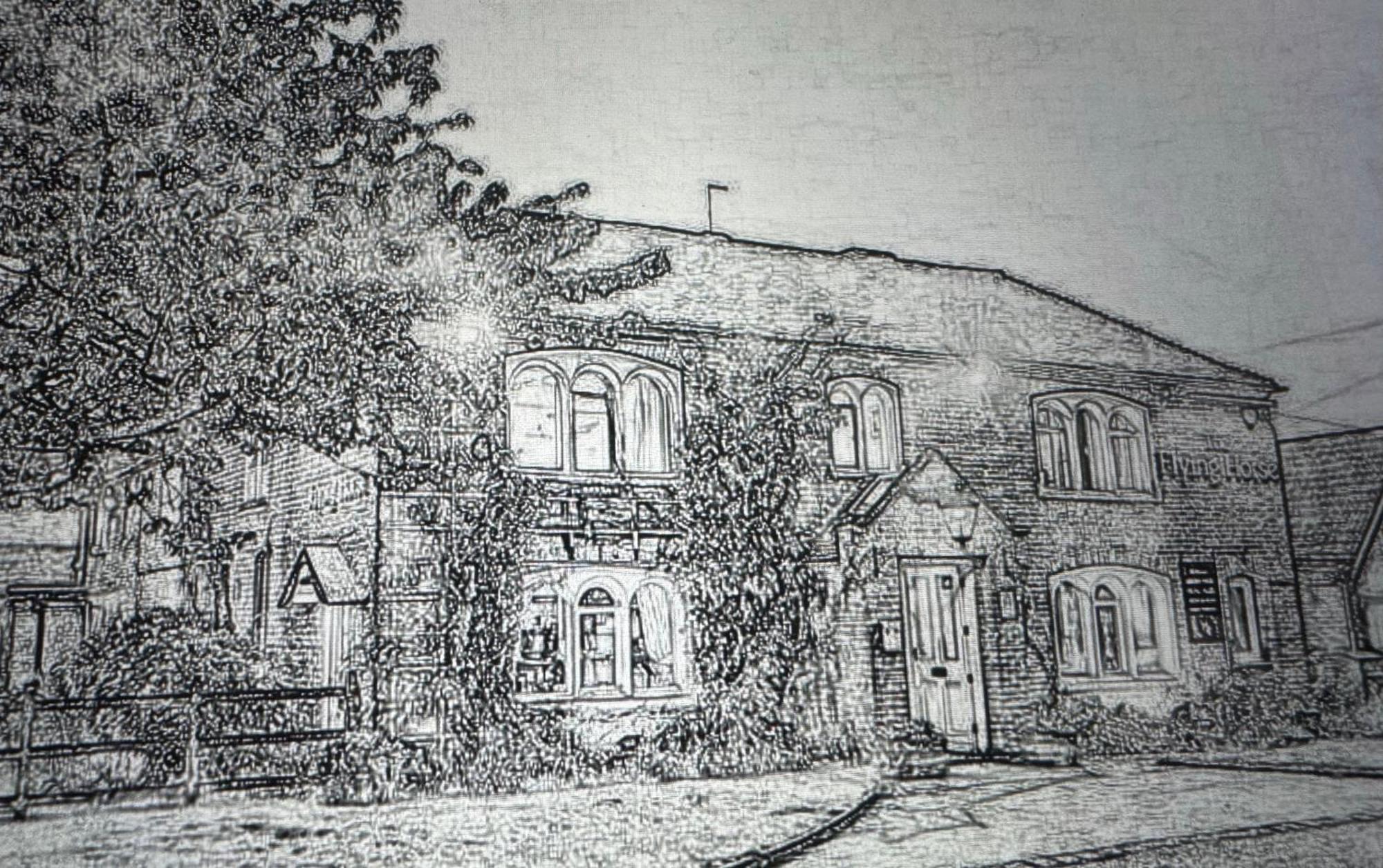 The Flying Horse Inn Boughton Aulph Exterior foto